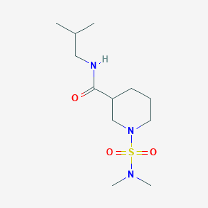 molecular formula C12H25N3O3S B6056105 1-[(dimethylamino)sulfonyl]-N-isobutyl-3-piperidinecarboxamide 