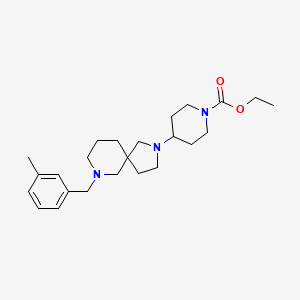 molecular formula C24H37N3O2 B6056113 ethyl 4-[7-(3-methylbenzyl)-2,7-diazaspiro[4.5]dec-2-yl]-1-piperidinecarboxylate 