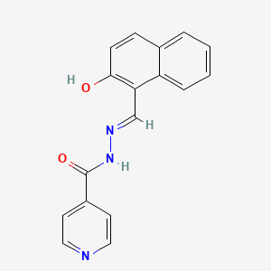 molecular formula C17H13N3O2 B605616 2-羟基-1-萘甲醛-异烟酰腙 CAS No. 796-42-9