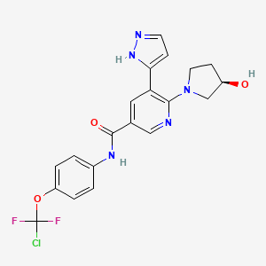 molecular formula C20H18ClF2N5O3 B605619 Asciminib CAS No. 1492952-76-7