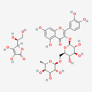 molecular formula C33H38O22 B605622 Ascorutin CAS No. 8067-12-7