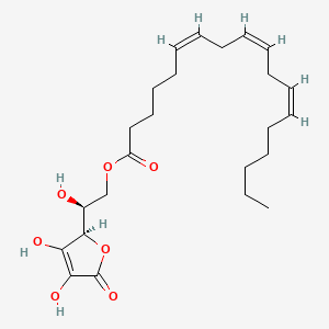 molecular formula C24H36O7 B605623 Ascorbyl gamolenate CAS No. 109791-32-4