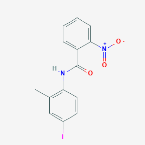 molecular formula C14H11IN2O3 B6056257 N-(4-iodo-2-methylphenyl)-2-nitrobenzamide 