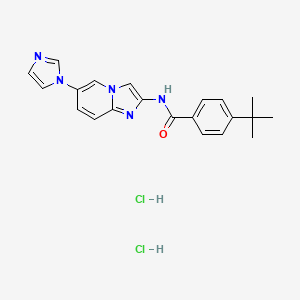 molecular formula C21H23Cl2N5O B605626 TC Ask 10 CAS No. 1005775-56-3