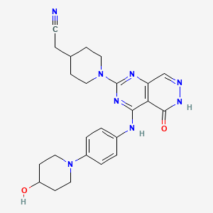 molecular formula C24H28N8O2 B605629 Gusacitinib CAS No. 1425381-60-7