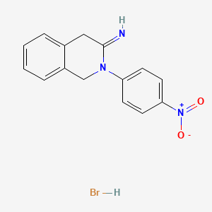 molecular formula C15H14BrN3O2 B6056322 2-(4-nitrophenyl)-1,4-dihydro-3(2H)-isoquinolinimine hydrobromide 