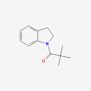 molecular formula C13H17NO B6056365 1-(2,2-dimethylpropanoyl)indoline 
