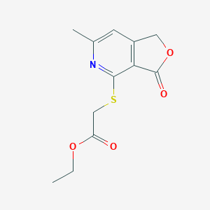 ethyl [(6-methyl-3-oxo-1,3-dihydrofuro[3,4-c]pyridin-4-yl)thio]acetate
