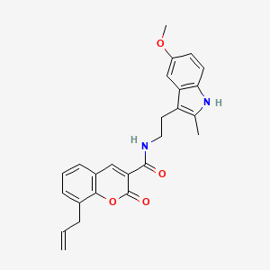 8-allyl-N-[2-(5-methoxy-2-methyl-1H-indol-3-yl)ethyl]-2-oxo-2H-chromene-3-carboxamide