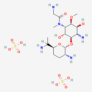molecular formula C17H39N5O14S2 B605648 Fortimicin A sulfate CAS No. 72275-67-3