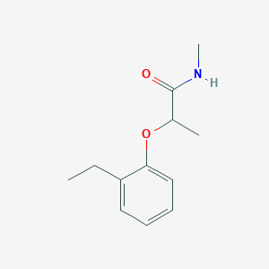 molecular formula C12H17NO2 B6056480 2-(2-ethylphenoxy)-N-methylpropanamide 