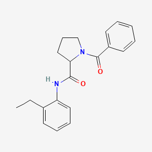 molecular formula C20H22N2O2 B6056484 1-benzoyl-N-(2-ethylphenyl)prolinamide 