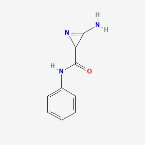 molecular formula C9H9N3O B6056523 3-amino-N-phenyl-2H-azirene-2-carboxamide 