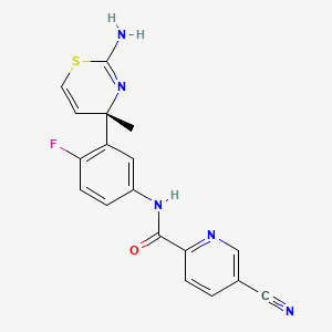 molecular formula C18H14FN5OS B605660 Atabecestat CAS No. 1200493-78-2