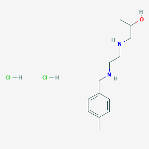 molecular formula C13H24Cl2N2O B6056654 1-({2-[(4-methylbenzyl)amino]ethyl}amino)propan-2-ol dihydrochloride 