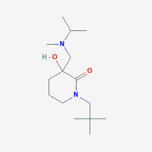 molecular formula C15H30N2O2 B6056727 1-(2,2-dimethylpropyl)-3-hydroxy-3-{[isopropyl(methyl)amino]methyl}-2-piperidinone 