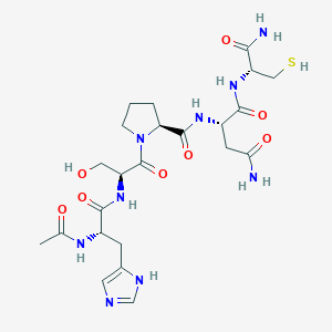 molecular formula C23H35N9O8S B605674 Ac-His-Ser-Pro-Asn-Cys-NH2 CAS No. 915398-40-2