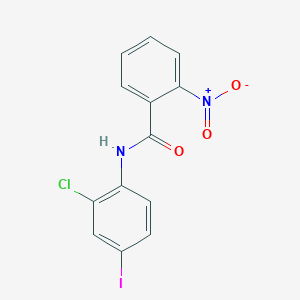 molecular formula C13H8ClIN2O3 B6056869 N-(2-chloro-4-iodophenyl)-2-nitrobenzamide 