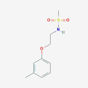 molecular formula C10H15NO3S B6056927 N-[2-(3-methylphenoxy)ethyl]methanesulfonamide 