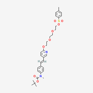 molecular formula C27H32N2O6S B605694 脱氟-(对甲苯磺酰氧基)-N-叔丁氧羰基-氟贝他匹 CAS No. 1205550-99-7