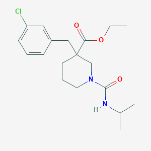 ethyl 3-(3-chlorobenzyl)-1-[(isopropylamino)carbonyl]-3-piperidinecarboxylate