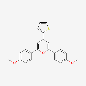 molecular formula C23H20O3S B6056993 2,6-bis(4-methoxyphenyl)-4-(2-thienyl)-4H-pyran 