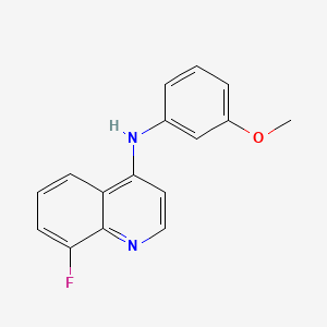 molecular formula C16H13FN2O B6057018 8-fluoro-N-(3-methoxyphenyl)-4-quinolinamine 