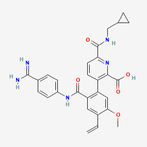 molecular formula C28H27N5O5 B605706 Avoralstat CAS No. 918407-35-9