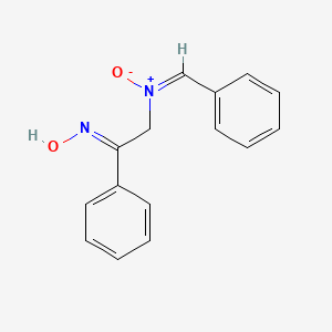 molecular formula C15H14N2O2 B6057077 2-[benzylidene(oxido)amino]-1-phenylethanone oxime 