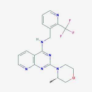 molecular formula C19H19F3N6O B605708 AWZ1066S CAS No. 2239272-16-1