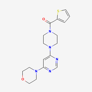 molecular formula C17H21N5O2S B6057108 4-{6-[4-(2-thienylcarbonyl)-1-piperazinyl]-4-pyrimidinyl}morpholine 
