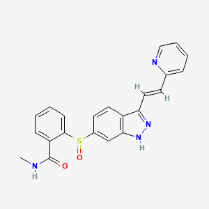 molecular formula C22H18N4O2S B605712 Axitinib sulfoxide CAS No. 1347304-18-0