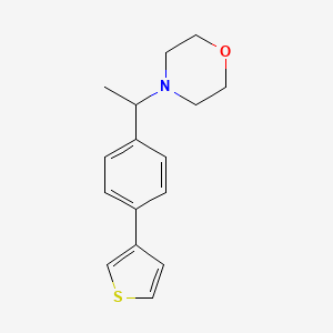 molecular formula C16H19NOS B6057226 4-{1-[4-(3-thienyl)phenyl]ethyl}morpholine 