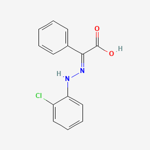 molecular formula C14H11ClN2O2 B6057292 [(2-chlorophenyl)hydrazono](phenyl)acetic acid 