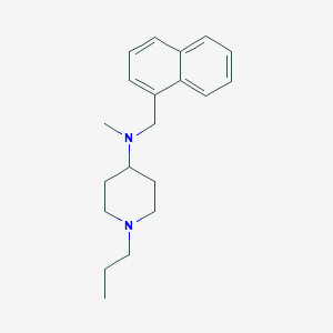 molecular formula C20H28N2 B6057355 N-methyl-N-(1-naphthylmethyl)-1-propyl-4-piperidinamine 