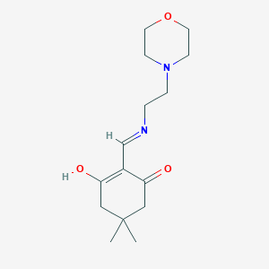 molecular formula C15H24N2O3 B6057400 5,5-dimethyl-2-({[2-(4-morpholinyl)ethyl]amino}methylene)-1,3-cyclohexanedione 