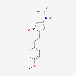 molecular formula C16H24N2O2 B6057433 4-(isopropylamino)-1-[2-(4-methoxyphenyl)ethyl]-2-pyrrolidinone 
