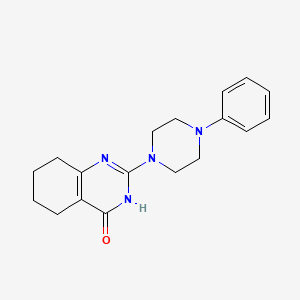 molecular formula C18H22N4O B6057494 2-(4-phenyl-1-piperazinyl)-5,6,7,8-tetrahydro-4(3H)-quinazolinone CAS No. 33017-98-0
