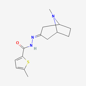 molecular formula C14H19N3OS B6057502 5-methyl-N'-(8-methyl-8-azabicyclo[3.2.1]oct-3-ylidene)-2-thiophenecarbohydrazide 