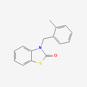 molecular formula C15H13NOS B6057580 3-(2-methylbenzyl)-1,3-benzothiazol-2(3H)-one 