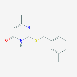 molecular formula C13H14N2OS B6057667 6-methyl-2-[(3-methylbenzyl)thio]-4(3H)-pyrimidinone 