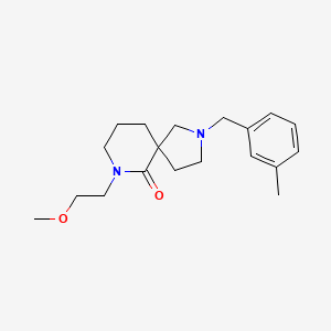 molecular formula C19H28N2O2 B6057719 7-(2-methoxyethyl)-2-(3-methylbenzyl)-2,7-diazaspiro[4.5]decan-6-one 