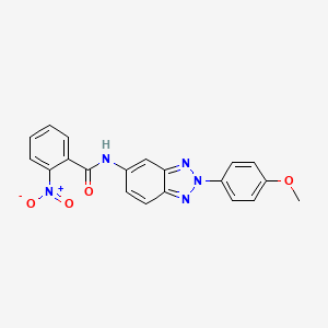 molecular formula C20H15N5O4 B6057735 N-[2-(4-methoxyphenyl)-2H-1,2,3-benzotriazol-5-yl]-2-nitrobenzamide 