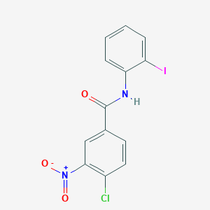 molecular formula C13H8ClIN2O3 B6057844 4-chloro-N-(2-iodophenyl)-3-nitrobenzamide CAS No. 329941-10-8