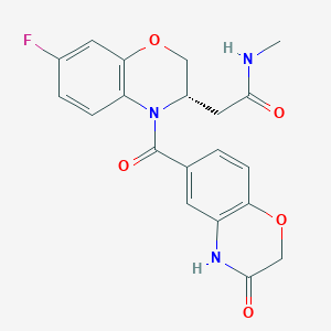 molecular formula C20H18FN3O5 B605790 Unii-6C9ukz0cye CAS No. 1850385-64-6