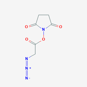 molecular formula C6H6N4O4 B605802 Azidoacetic acid NHS ester CAS No. 824426-32-6