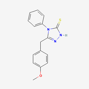 molecular formula C16H15N3OS B6058025 5-(4-methoxybenzyl)-4-phenyl-4H-1,2,4-triazole-3-thiol 