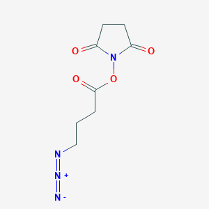 molecular formula C8H10N4O4 B605803 2,5-二氧代吡咯烷-1-基 4-叠氮基丁酸酯 CAS No. 943858-70-6