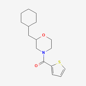 molecular formula C16H23NO2S B6058110 2-(cyclohexylmethyl)-4-(2-thienylcarbonyl)morpholine 