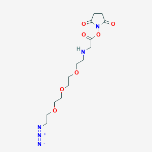 molecular formula C14H23N5O7 B605829 叠氮-PEG3-氨基乙酸-NHS 酯 CAS No. 2170240-91-0